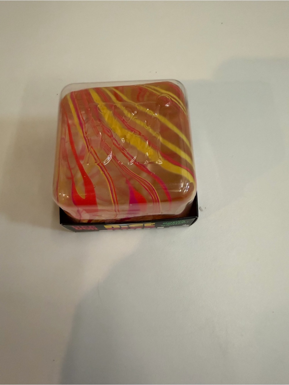 NeeDoh Nice Berg Swirl - Pink and Orange